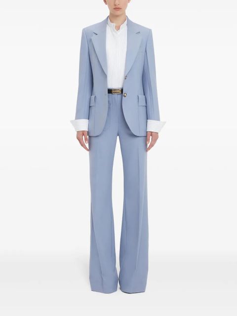 Victoria Beckham single-breasted blazer - Blue - zdjęcie produktu nr 2