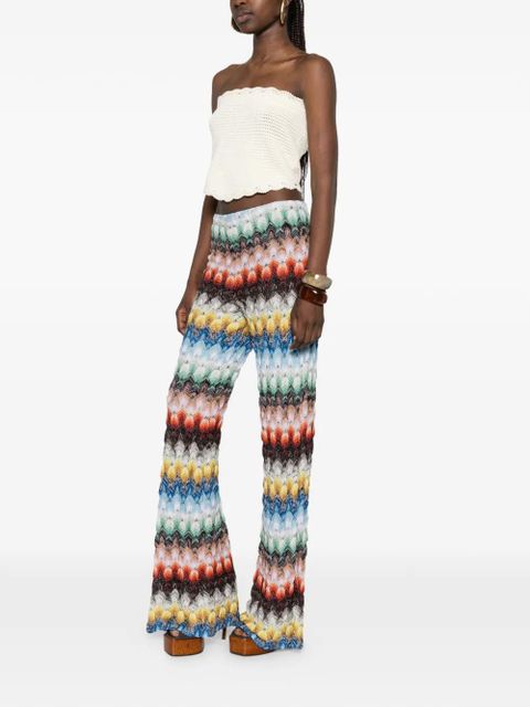 Missoni zigzag-knit palazzo pants - Orange - zdjęcie produktu nr 2