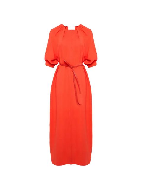 Yves Salomon flowing silk crepe maxi dress - Red - zdjęcie produktu nr 1