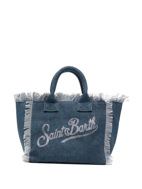 MC2 Saint Barth Colette fringed tote bag - Blue - zdjęcie produktu nr 1