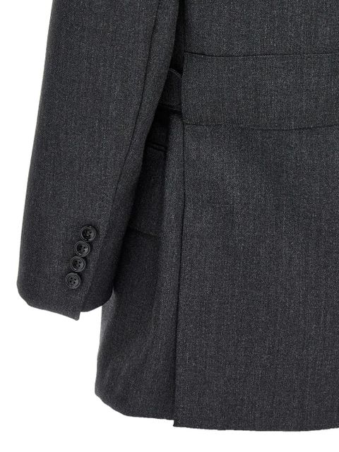 Max Mara peak-lapel double-breasted blazer - Grey