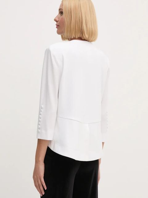 Joseph Ribkoff marynarka kolor beżowy niezapinana gładka 161140