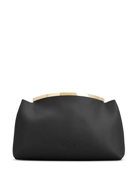 Tod's leather clutch bag - Black - zdjęcie produktu nr 1