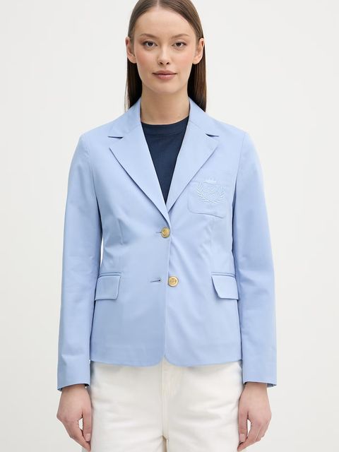Tommy Hilfiger marynarka jednorzędowa damska z bawełną - zdjęcie produktu nr 1