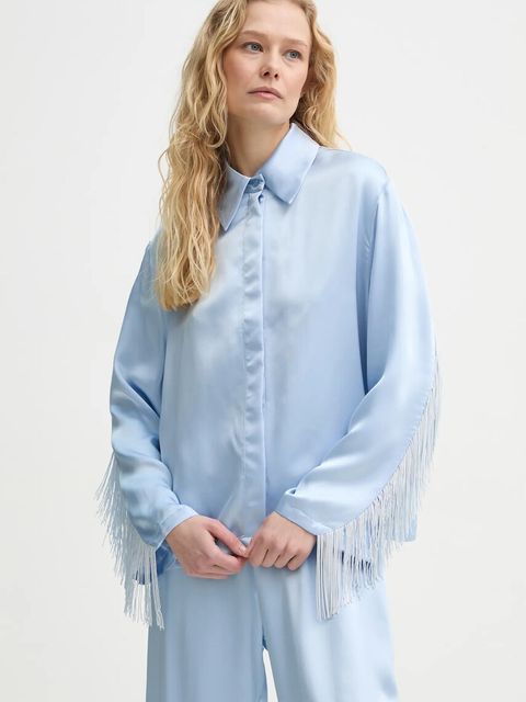 The Sleeper piżama damska kolor niebieski satynowa HC2410CFS