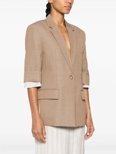 Victoria Beckham virgin wool jacket - Brown