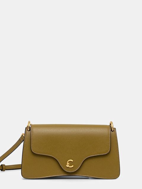 Coccinelle torebka skórzana kolor zielony E5.SSK.27.01.01 - zdjęcie produktu nr 1