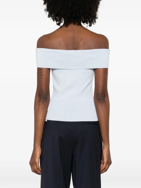 Maje off-shoulder top - Blue