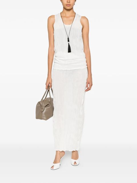TOTEME crinkled maxi skirt - White - zdjęcie produktu nr 2