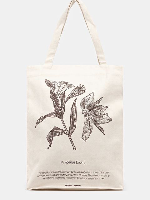 Samsoe Samsoe torebka bawełniana SAPRINT - zdjęcie produktu nr 2