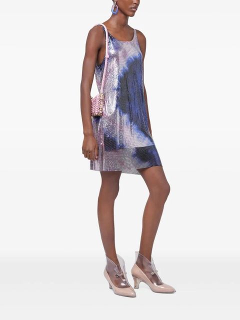 Rabanne printed mesh tank top - Blue - zdjęcie produktu nr 2