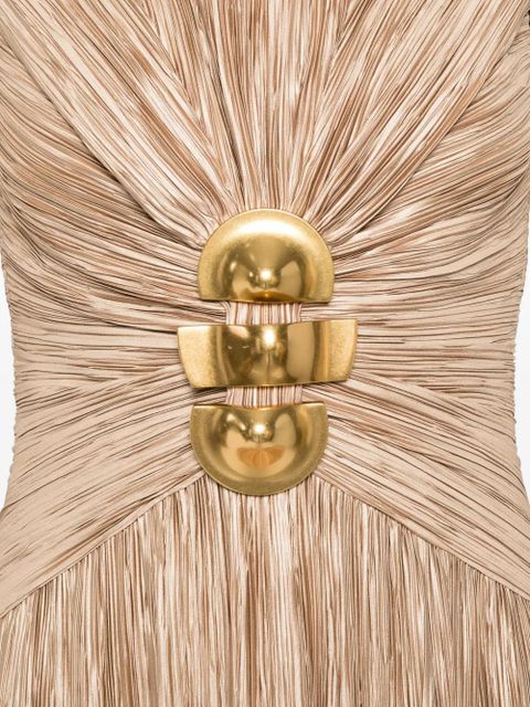 Cult Gaia Andromeda pleated mini dress - Neutrals