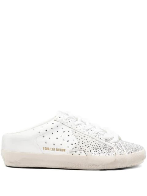 Golden Goose Super-Star crystal-embellished sneakers - White - zdjęcie produktu nr 1