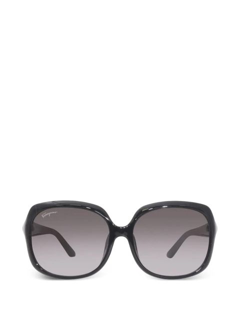 Ferragamo rectangle full-rim sunglasses - Black - zdjęcie produktu nr 1