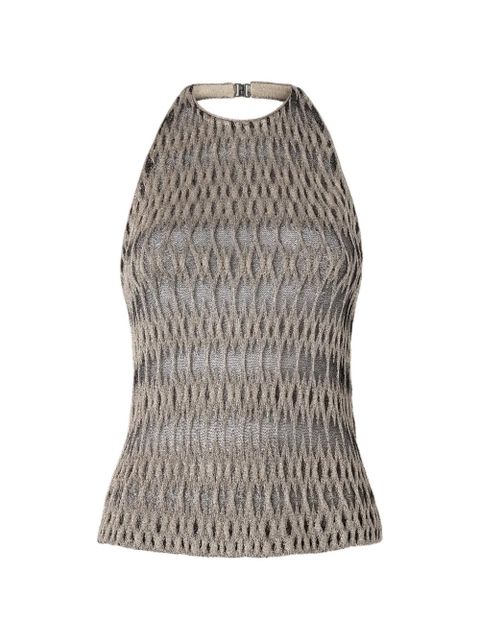 Missoni halterneck patterned top - Neutrals - zdjęcie produktu nr 1