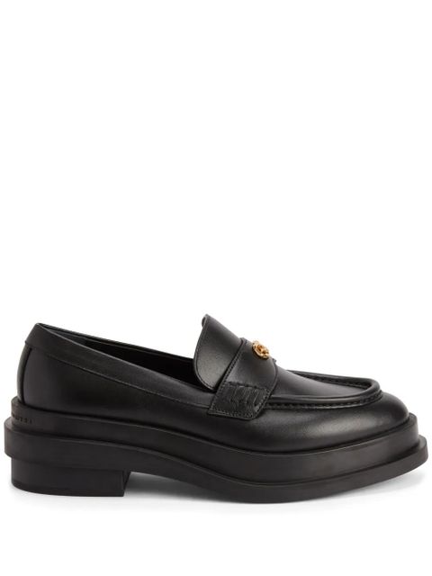 Giuseppe Zanotti Malick Zali leather loafers - Black - zdjęcie produktu nr 1