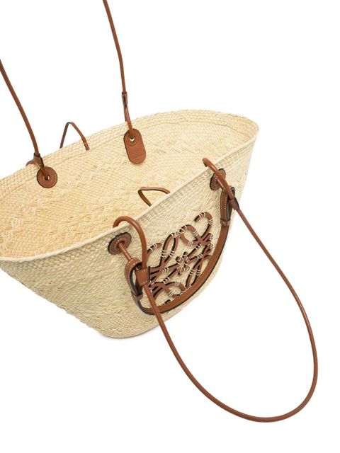 LOEWE medium anagram basket woven tote bag - Neutrals