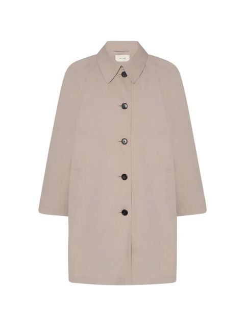 The Row Hawkins raglan-sleeve single-breasted coat - Neutrals - zdjęcie produktu nr 1