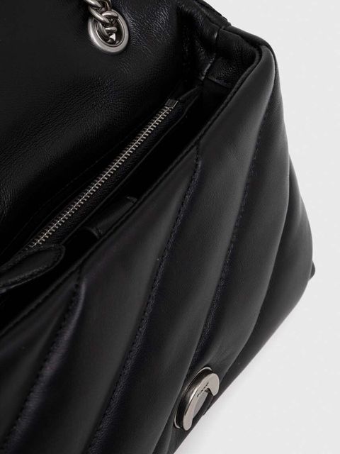 Pinko torebka skórzana kolor czarny 100039 A0F2