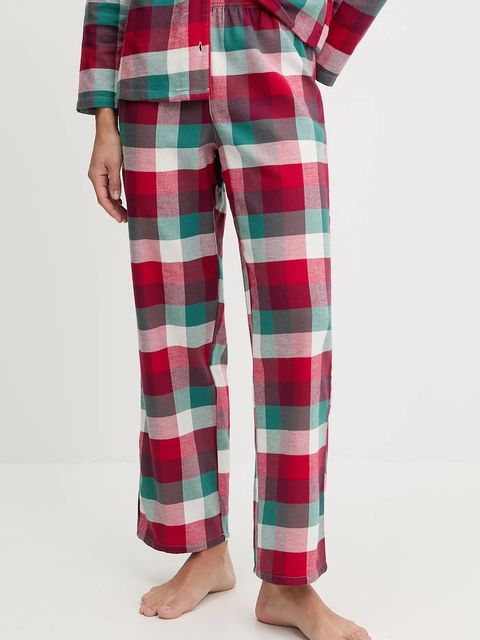 United Colors of Benetton piżama bawełniana damska kolor bordowy bawełniana 40EP3P00W - zdjęcie produktu nr 2