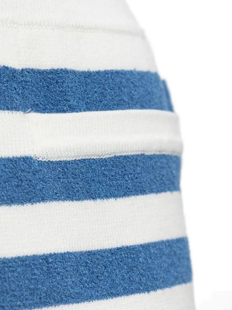 Posse striped short shorts - Blue