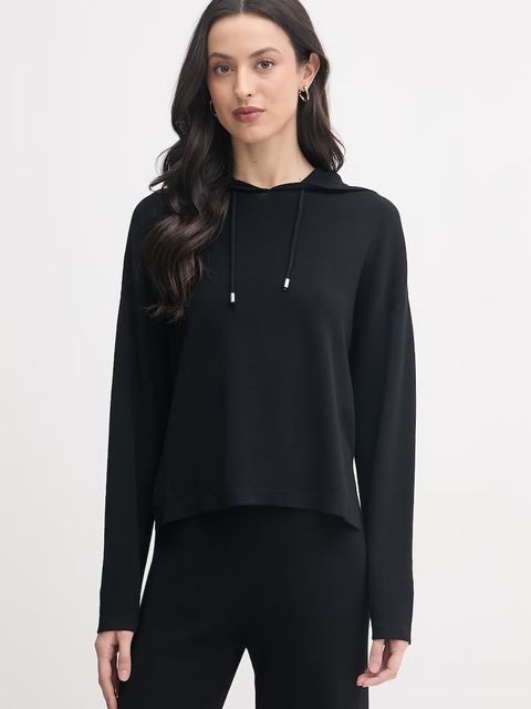 United Colors of Benetton bluza z kapturem damska z wiskozą - zdjęcie produktu nr 1