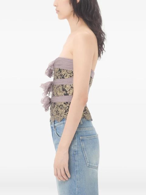 Valentino Garavani chiffon top - Grey