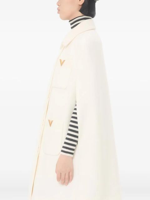 Valentino Garavani velvet cape - Neutrals