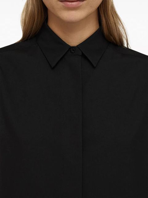 Jil Sander long-sleeve silk shirt - Black