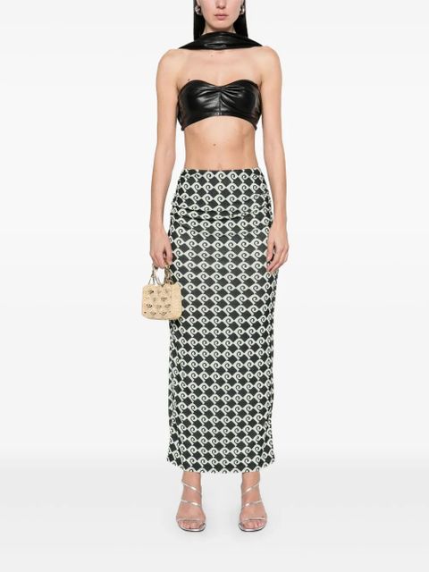 Nanushka Norine midi skirt - Green