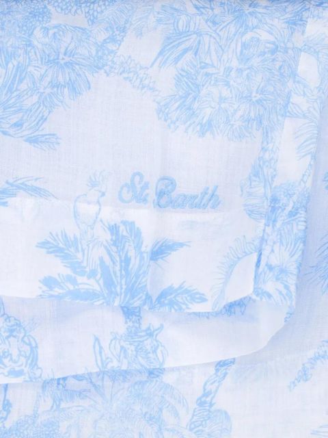 MC2 Saint Barth floral-pattern short - White