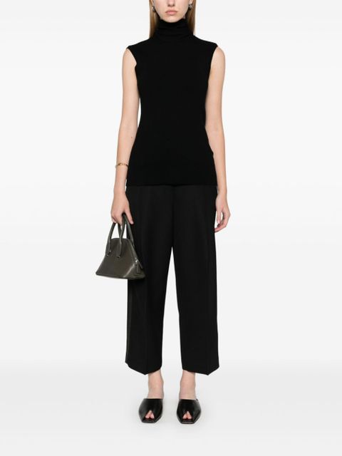 TOTEME scarf-detailing sleeveless top - Black - zdjęcie produktu nr 2