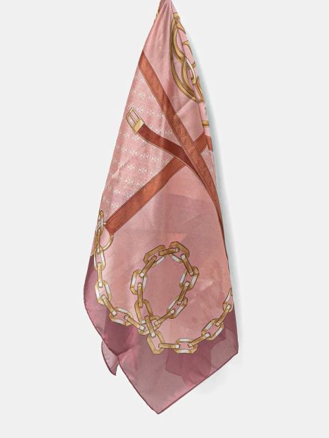 Guess chusta damska kolor różowy wzorzysta AW5301 SIL03