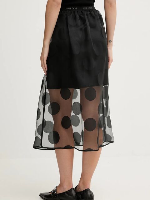 Stine Goya spódnica kolor czarny midi rozkloszowana SG-PS26-SK023-2460