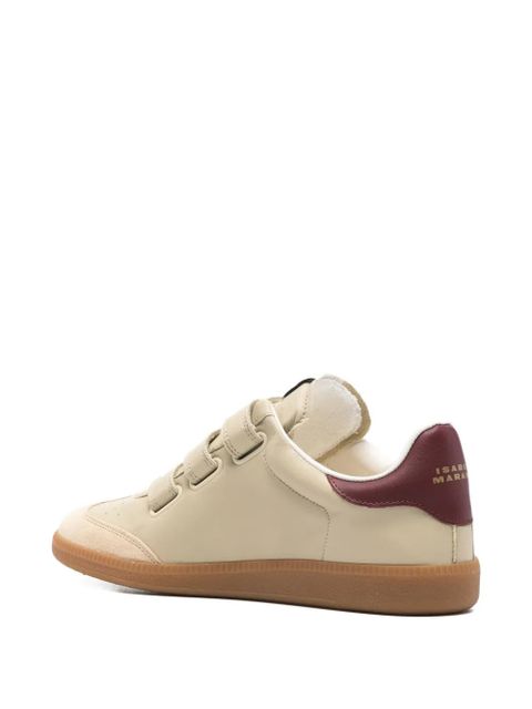 ISABEL MARANT Beth side-logo touch-strap sneakers - Neutrals