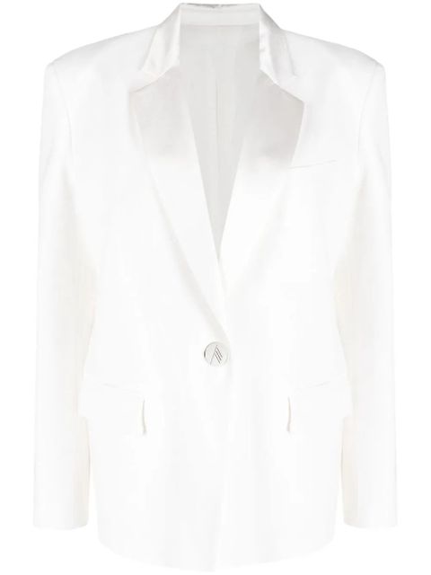 The Attico single-breasted blazer - White - zdjęcie produktu nr 1