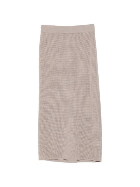 Alysi perforated midi skirt - Grey - zdjęcie produktu nr 1