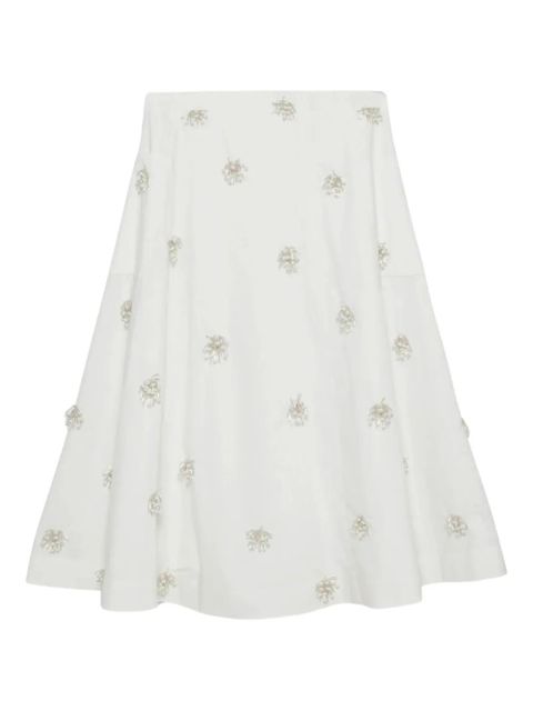 Simkhai embellished cotton skirt - White - zdjęcie produktu nr 1
