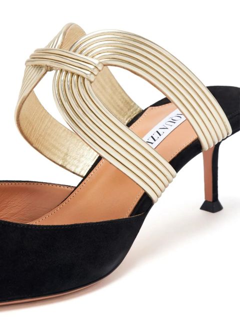 Aquazzura 50mm suede pumps - Black