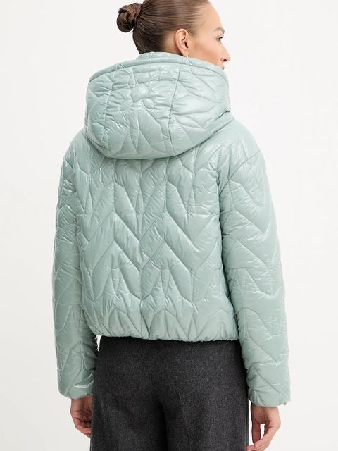 Patrizia Pepe kurtka kolor turkusowy zimowa 2O0189 A647