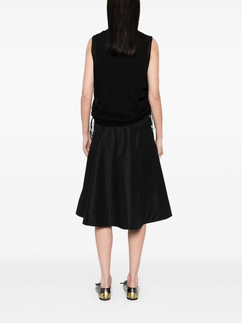 3.1 Phillip Lim floral-appliqué midi dress - Black