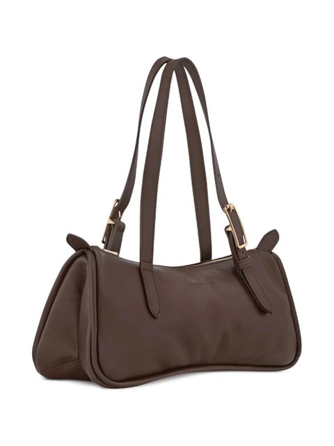 Longchamp L Looong buckle-strap shoulder bag - Brown