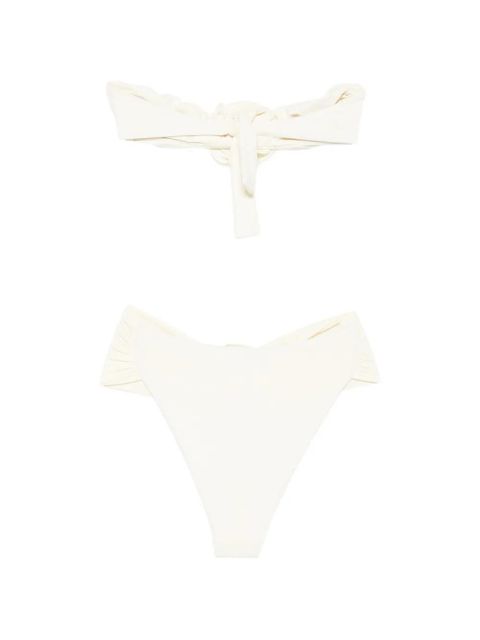 La Reveche Derya ruched bikini - Neutrals - zdjęcie produktu nr 2