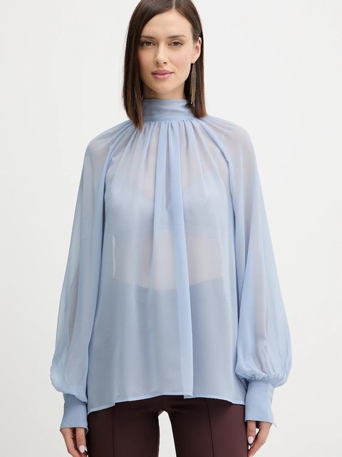 Guess bluzka AUDRINE damska kolor niebieski wzorzysta W5BH84 W3022