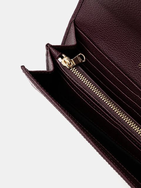 Patrizia Pepe portfel skórzany damski kolor bordowy CQ0215 L001 - zdjęcie produktu nr 2