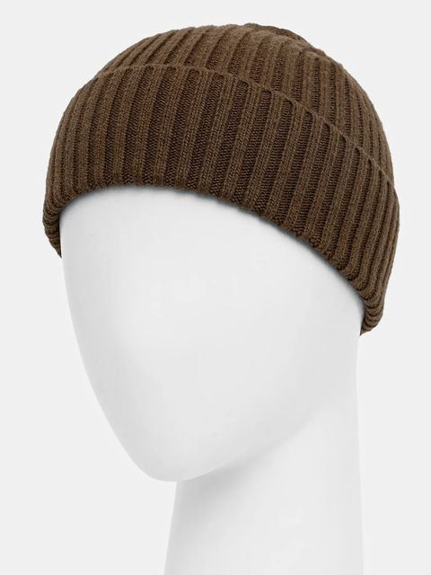 Sisley czapka z domieszką wełny kolor zielony z cienkiej dzianiny 132HSA00B - zdjęcie produktu nr 2