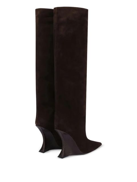 Paris Texas 105mm Nina pointed-toe boots - Brown