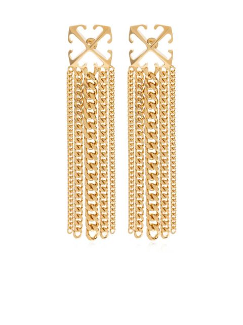 Off-White Arrows-motif drop earrings - Gold - zdjęcie produktu nr 2
