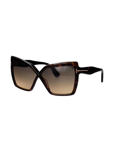 TOM FORD Eyewear cat-eye frame sunglasses - Brown - zdjęcie produktu nr 2