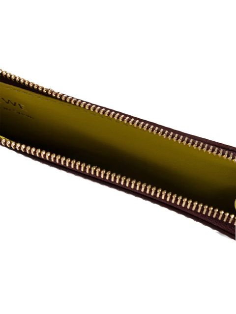 LOEWE knot-detail zip-fastening card holder - Red